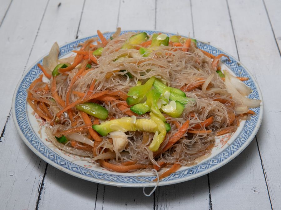 Fideos de Arroz con Verduras