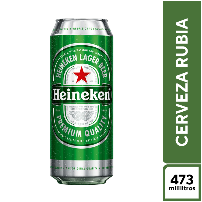 Lata de Cerveza Heineken 473 ml