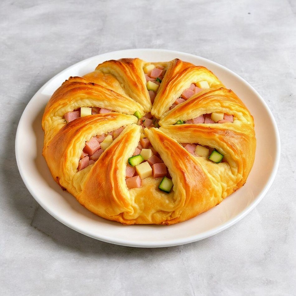 Canastita jamón y palmitos