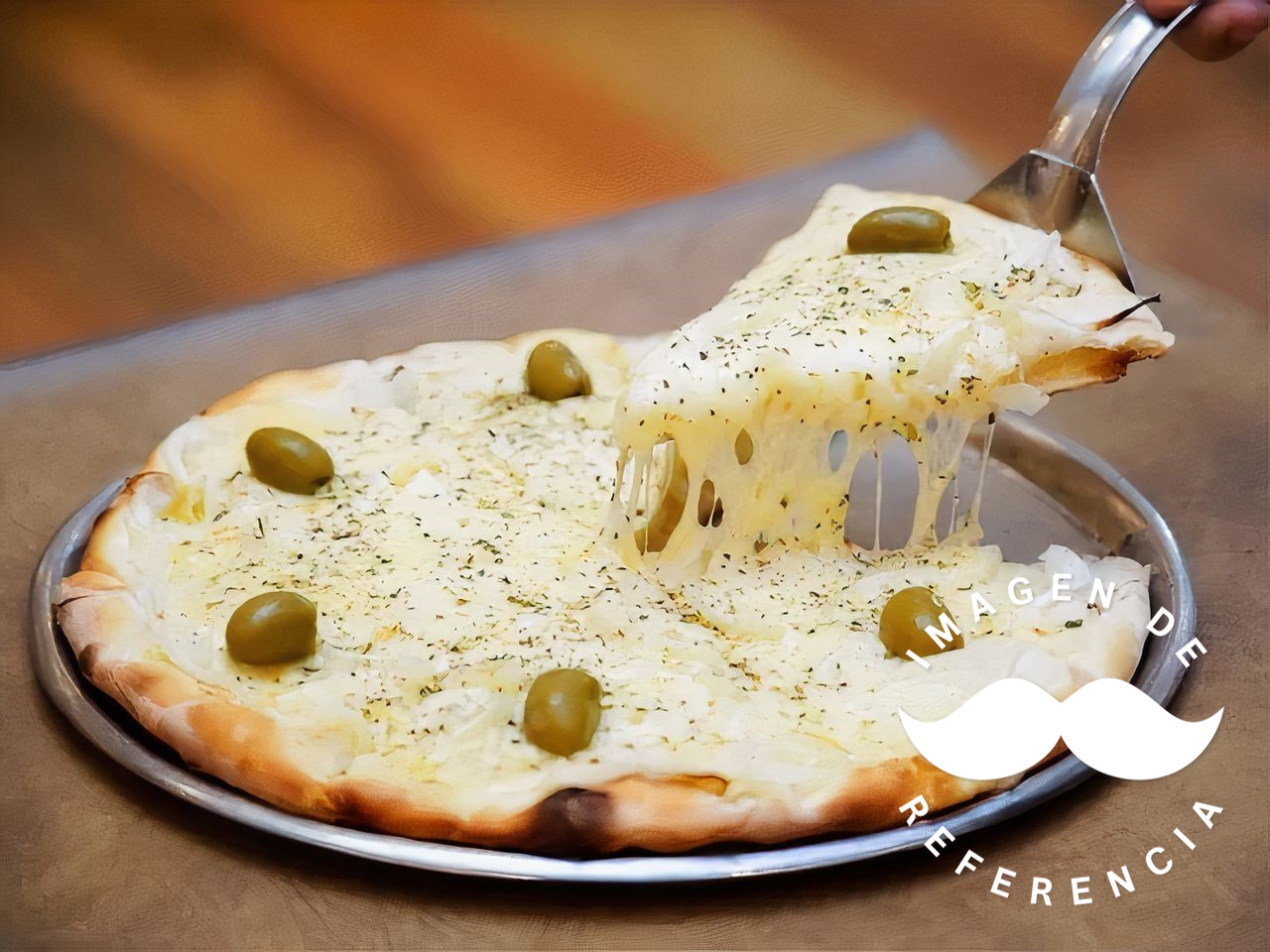 Pizza con muzzarella